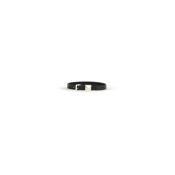 Valentino Garavani Men Leather Bracelet With A Single Rockstud